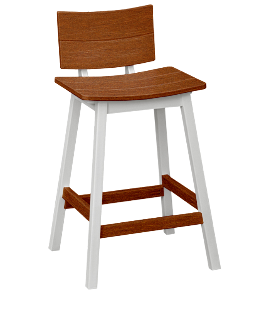 Saddle Stool Pub with Back